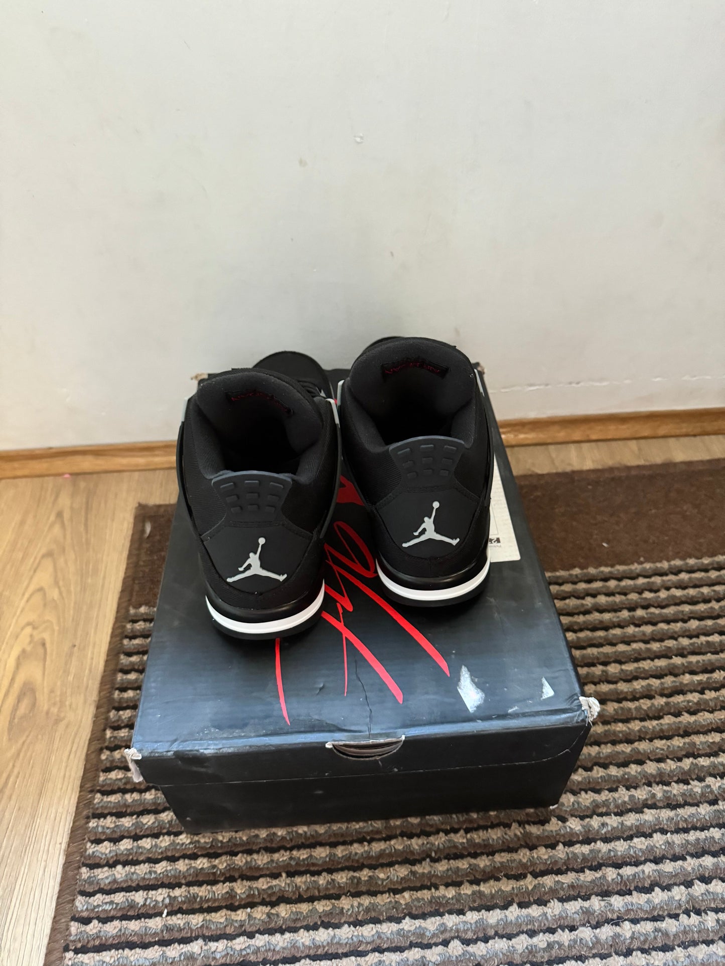 Jordan 4 Black Canvas Broj 45(Odmah dostupno)