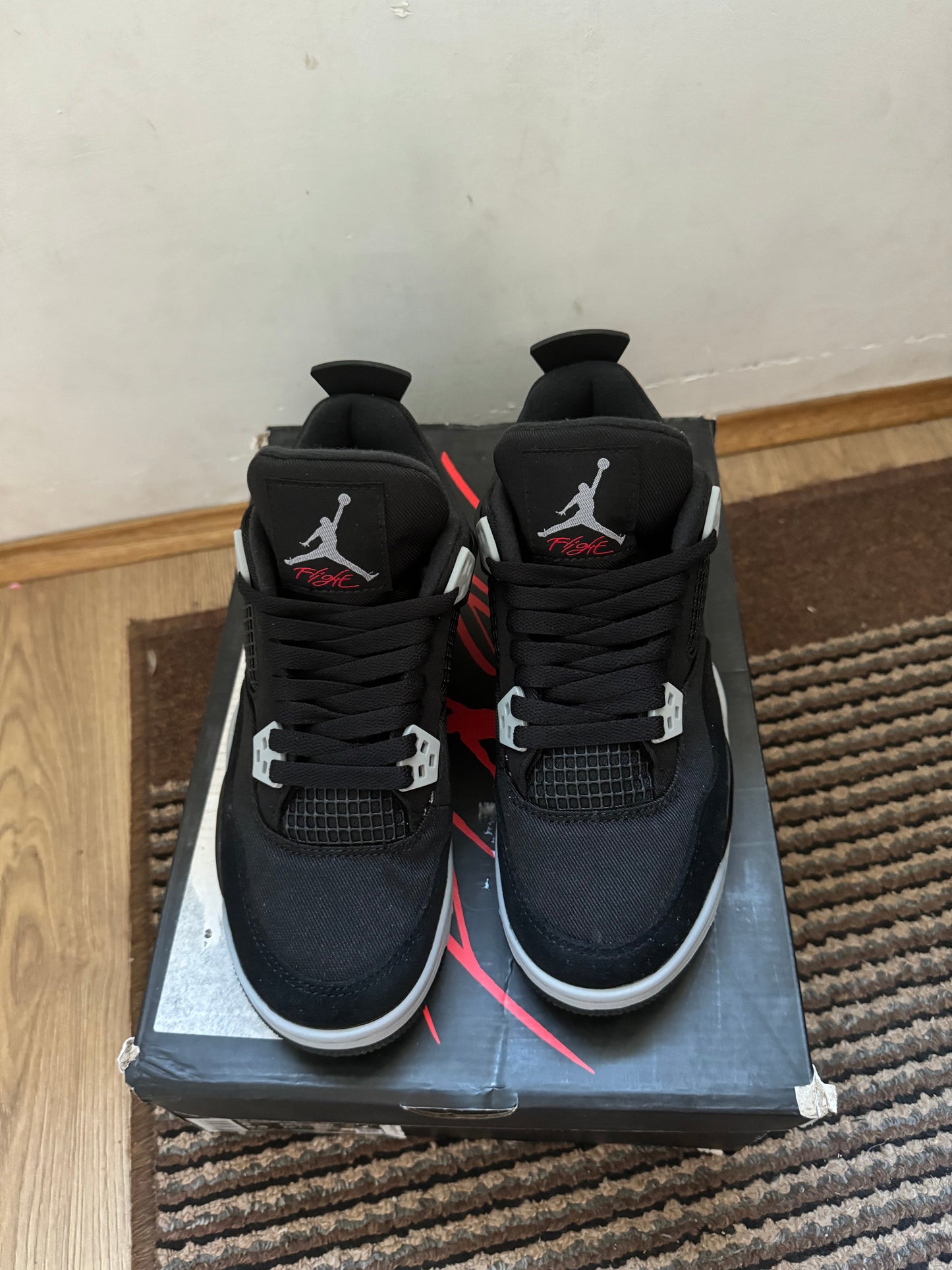Jordan 4 Black Canvas Broj 45(Odmah dostupno)