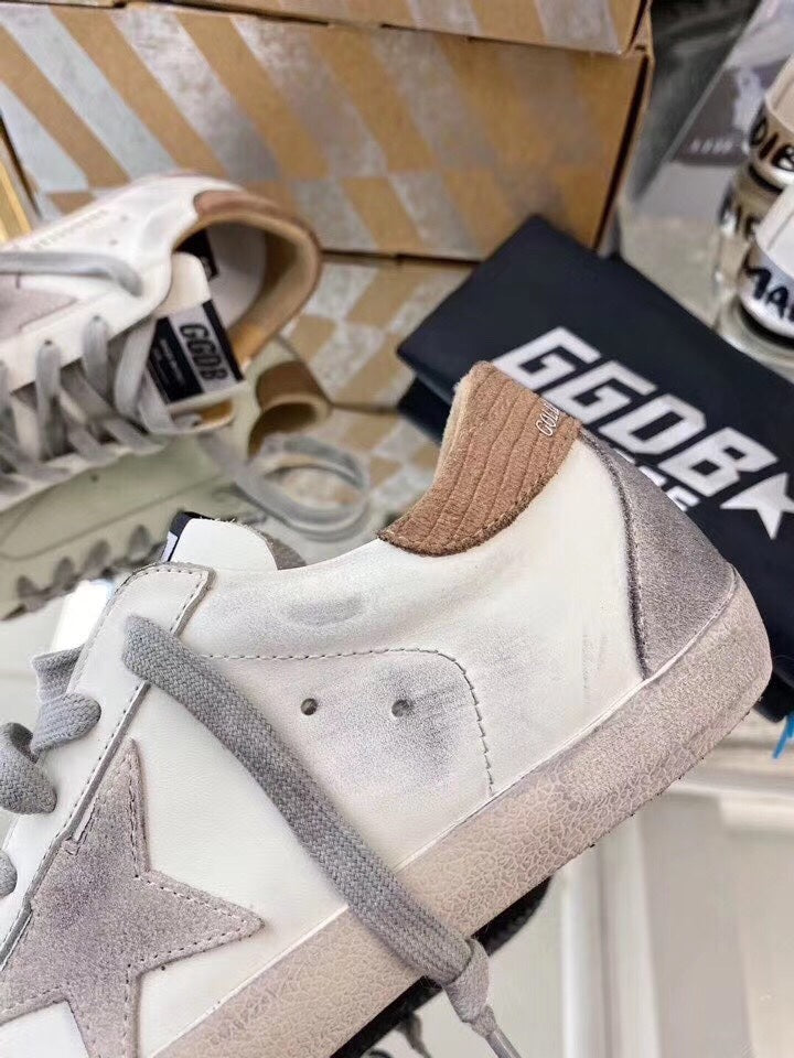 Golden Goose White Brown