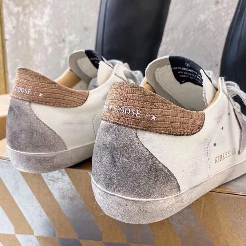 Golden Goose White Brown