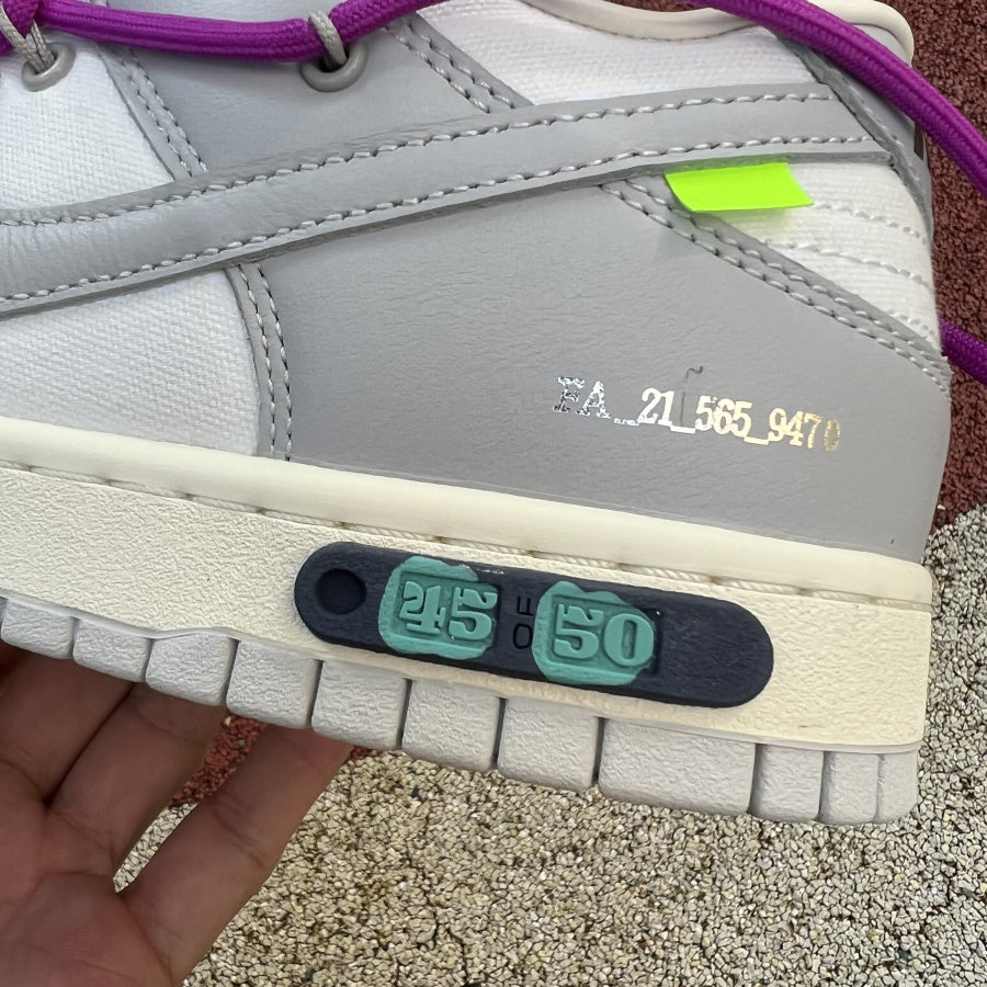 Off white dunk low lot 45
