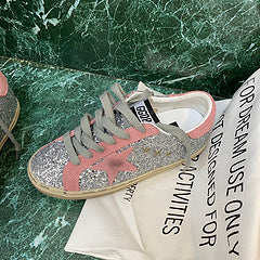 Golden Goose Silver and Pink